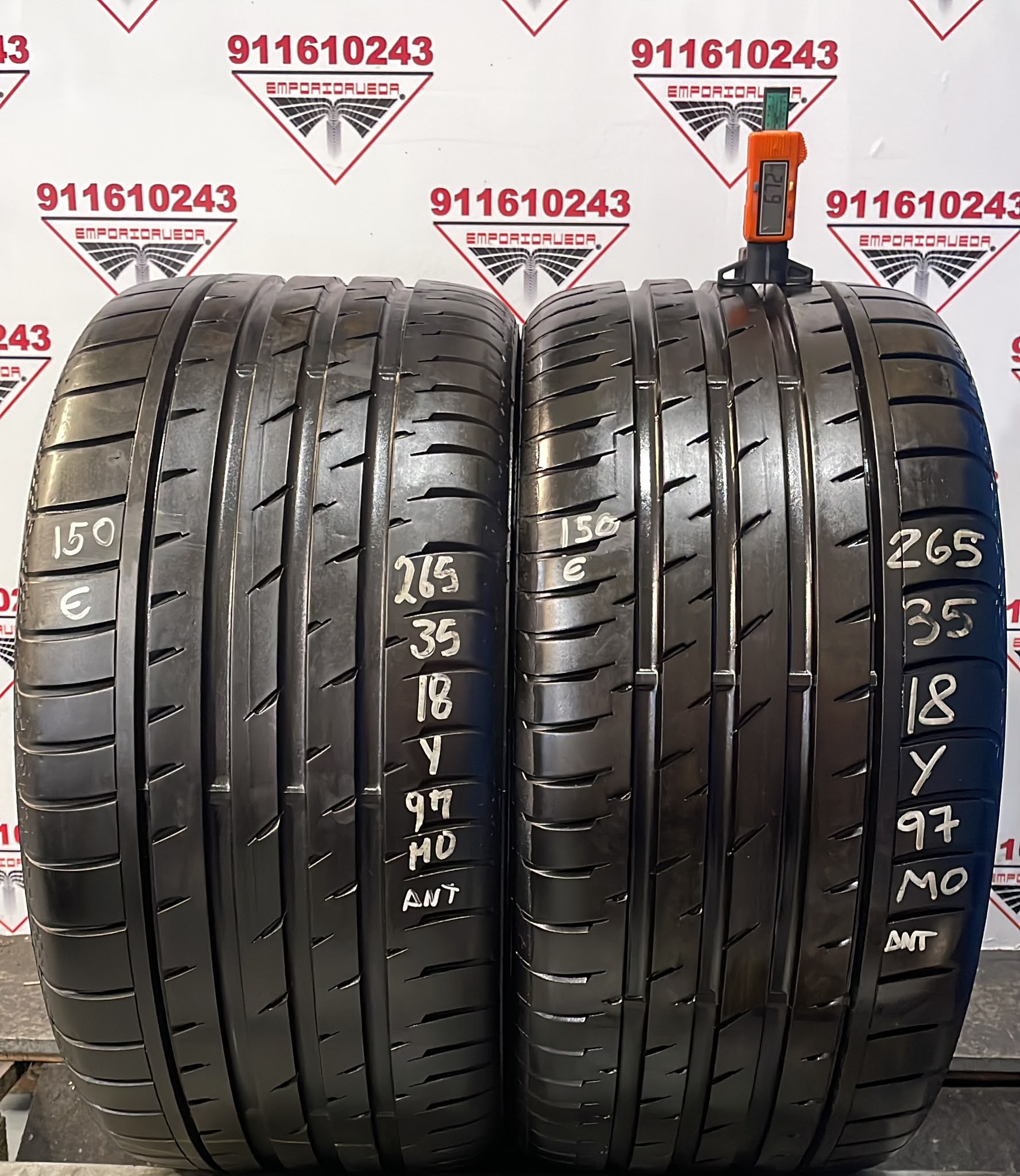 CONTINENTAL CONTISPORTCONTACT 3 USADO  265/35 R18 97 Y
